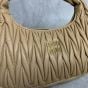 MIU MIU Wander matelassé nappa leather hobo bag