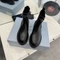 Prada Brushed leather Chelsea booties