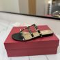 Valentino ROCKSTUD FLAT SLIDE SANDAL