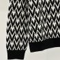 Valentino WOOL CARDIGAN WITH TOUTE LA V JACQUARD PATTERN