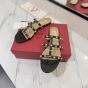 Valentino ROCKSTUD FLAT SLIDE SANDAL