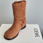 LOEWE Campo Biker boot in brushed suede