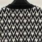 Valentino WOOL CARDIGAN WITH TOUTE LA V JACQUARD PATTERN