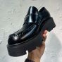Prada Brushed leather loafers