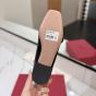 Valentino MARY-JANE PRESHOES BALLERINA IN KIDSKIN WITH JEWEL BUTTON 