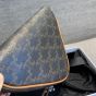 triangle bag in Triomphe Canvas with Celine print