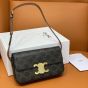 Celine SHOULDER BAG CLAUDE IN TRIOMPHE CANVAS AND CALFSKIN