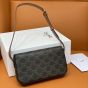 Celine SHOULDER BAG CLAUDE IN TRIOMPHE CANVAS AND CALFSKIN