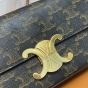 Celine SHOULDER BAG CLAUDE IN TRIOMPHE CANVAS AND CALFSKIN