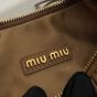 MIU MIU Wander matelassé nappa leather hobo bag