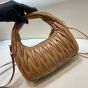 MIU MIU Wander matelassé nappa leather hobo bag