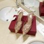 Valentino VLOGO SIGNATURE SLINGBACK PUMP IN CALFSKIN LEATHER
