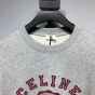 celine blason loose sweatshirt in cotton fleece