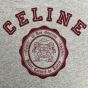celine blason loose sweatshirt in cotton fleece