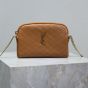 YSL GABY zipped pouch in quilted lambskin