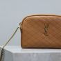 YSL GABY zipped pouch in quilted lambskin