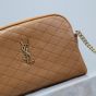 YSL GABY zipped pouch in quilted lambskin