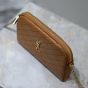 YSL GABY zipped pouch in quilted lambskin