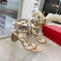 Valentino ROCKSTUD CALFSKIN ANKLE STRAP SANDAL