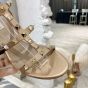 Valentino ROCKSTUD CALFSKIN ANKLE STRAP SANDAL