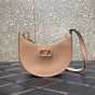 Valentino MINI VLOGO SIGNATURE GRAINY CALFSKIN HOBO BAG