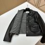 Celine jacket with Claudine collar in soft lambskin