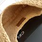 CELINE CLASSIC PANIER HOBO BAG IN RAFFIA AND CALFSKIN