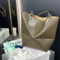 LOEWE Medium Puzzle Fold tote in shiny calfskin