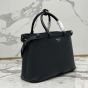 Prada Buckle medium leather handbag with double belt