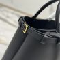 Prada Buckle medium leather handbag with double belt