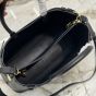 Prada Buckle medium leather handbag with double belt
