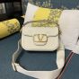 VALENTINO GARAVANI ALLTIME GRAINY CALFSKIN SHOULDER BAG