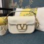 VALENTINO GARAVANI ALLTIME GRAINY CALFSKIN SHOULDER BAG