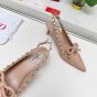 Valentino ROCKSTUD BOW SLINGBACK PATENT LEATHER PUMP