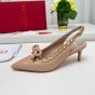 Valentino ROCKSTUD BOW SLINGBACK PATENT LEATHER PUMP