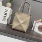 LOEWE Mini Puzzle Fold tote in shiny calfskin