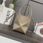 LOEWE Mini Puzzle Fold tote in shiny calfskin