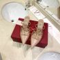 Valentino ROCKSTUD WISPY CALFSKIN MULE