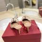Valentino ROCKSTUD WISPY CALFSKIN MULE