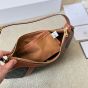 CELINE STRIPED HOBO IN TRIOMPHE CANVAS & CALFSKIN