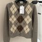 Celine cardigan in argyle alpaca wool