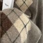 Celine cardigan in argyle alpaca wool