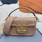 VALENTINO GARAVANI ALLTIME GRAINY CALFSKIN SHOULDER BAG