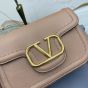 VALENTINO GARAVANI ALLTIME GRAINY CALFSKIN SHOULDER BAG