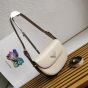 Prada Arqué leather shoulder bag with flap
