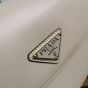 Prada Arqué leather shoulder bag with flap