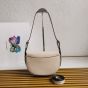 Prada Arqué leather shoulder bag with flap