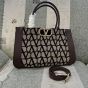 Valentino MEDIUM VLOGO SIGNATURE TOILE ICONOGRAPHE HANDBAG