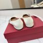 Valentino MARY-JANE PRESHOES BALLERINA IN KIDSKIN WITH JEWEL BUTTON 20MM