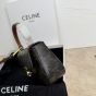 TEEN CELINE LOLA IN TRIOMPHE CANVAS AND CALFSKIN